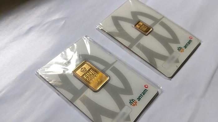 HARGA EMAS - Lihat update harga emas hari ini pada Kamis 2 April 2026, yang terpantau melonjak lagi. Warga Provinsi Kalimantan Utara atau Kaltara boleh mengecek laman logam mulia, untuk melihat update harga emas Antam hari ini. TribunKaltara.com/Amiruddin