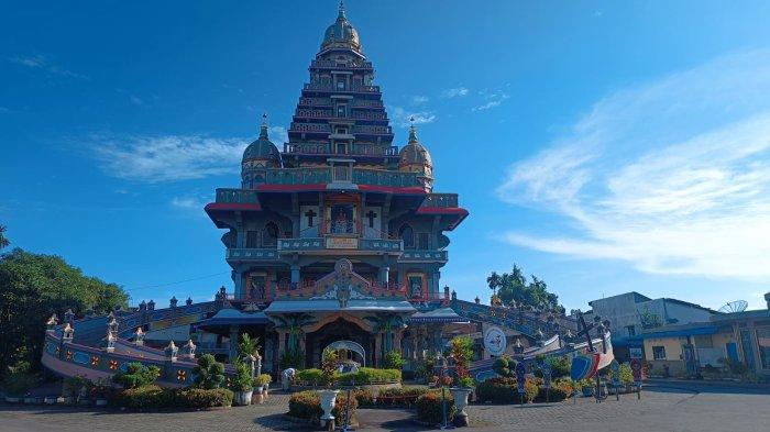 JUMAT AGUNG-Suasana Graha Maria Annai Velangkanni di Kecamatan Medan Tuntungan, Kota Medan, Kamis (17/4/2025). Berikut jadwal dan persiapan ibadah Jumat Agung di Graha Maria Annai Velangkanni. 