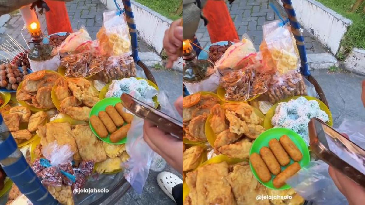 Pak Senen, seorang penjual hik keliling yang tetap setia mempertahankan metode berdagangnya.