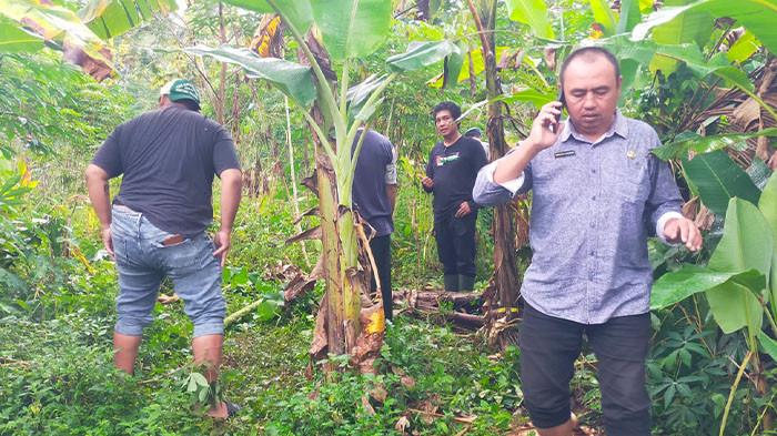 DIDUGA DIBUNUH - Lokasi penemuan warga meninggal dunia secara tak wajar di wilayah Kelurahan Gemawang, Kecamatan Girimarto, Kabupaten Wonogiri, Kamis (2/4/2026) pagi. Korban yang merupakan berusia kurang lebih 30 tahun bernama Apriyan diduga menjadi korban pembunuhan. Sebab, terdapat luka tusukan dan sayatan di bagian leher korban.