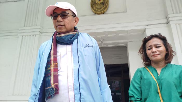 Anggota Komisi III DPR RI, Hinca Panjaitan pun mengantarkan langsung permohonan penangguhan tersebut ke Pengadilan Negeri Medan, Selasa, (31/3/2026). /ANUGRAH NASUTION. 