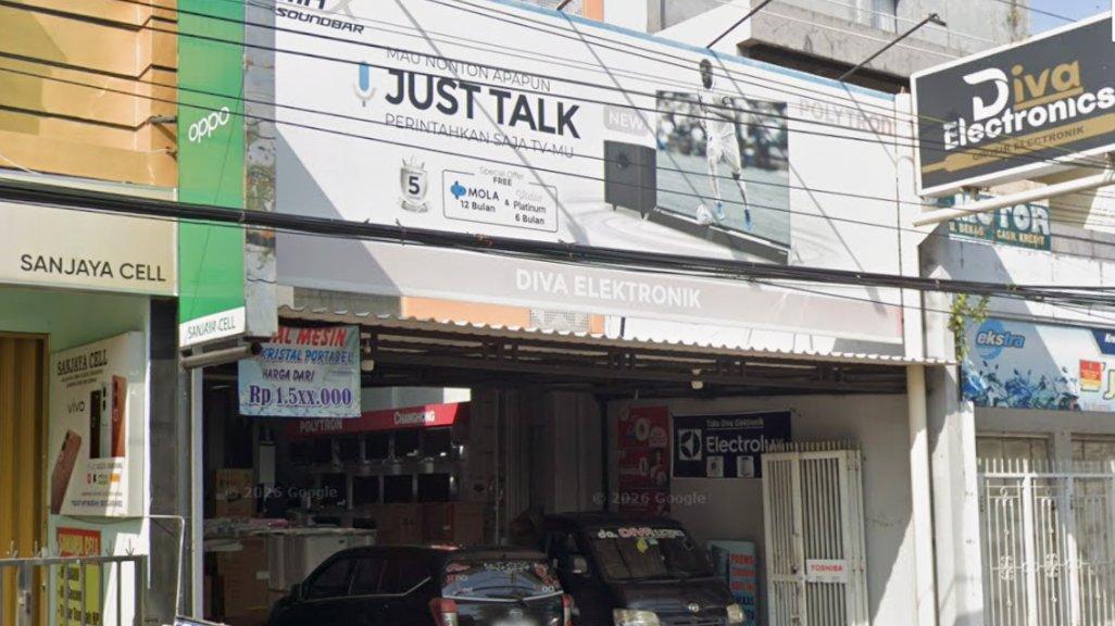Foto Diva Elektronik di Jl. Raya Demak - Kudus, Tanubayan, Bintoro, Kecamatan Demak, Kabupaten Demak, Jawa Tengah 59511, yang diambil Google Maps pada Juli 2024.