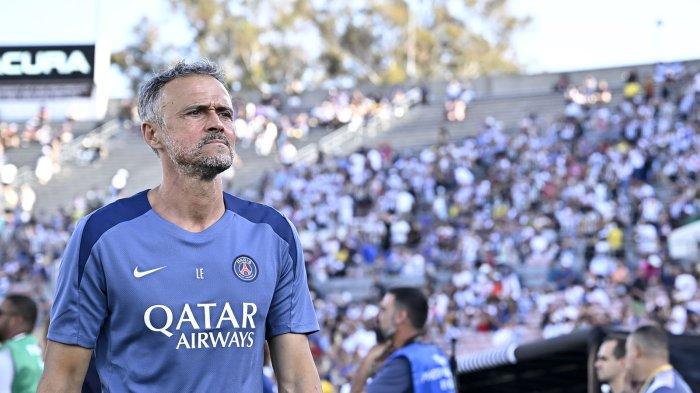 EKSPRESI LUIS ENRIQUE - Pelatih Paris saint-Germain (PSG) Luis Enrique selama pertandingan menghadapi Botafogo dalam matchday kedua grup A Piala Dunia Antarklub 2025, Jumat (20/6/2025). (Website PSG - 20/6/2025)