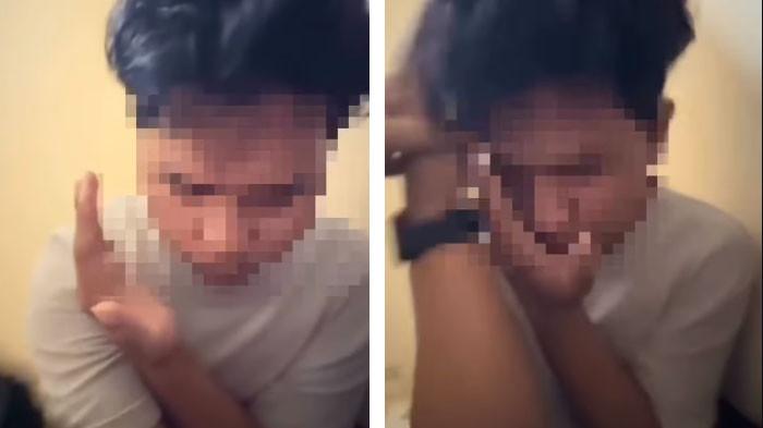 MAHASISWA INTIP DOSEN: Inilah tampang panik mahasiswa Untirta Serang usai terciduk rekam dosen di kamar mandi kampus. Isi HP pelaku mengejutkan kepolisian.