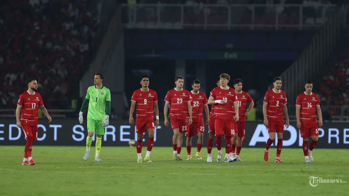 FIFA SERIES - Timnas Indonesia, sebelum melawan Timnas Bulgaria pada FIFA Series 2026 di Stadion Utama Gelora Bung Karno (SUGBK) Jakarta, Senin (30/3/2026). Timnas Indonesia sementara tertinggal 1-0 di babak pertama, difoto menggunakan Canon EOS R5 Mark II