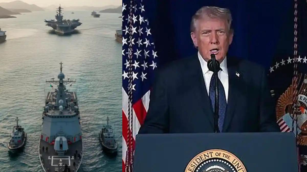 PERANG IRAN AS - Presiden Amerika Serikat, Donald Trump bersumpah akan tenggelamkan armada Iran jika berani hadang di Selat Hormuz.