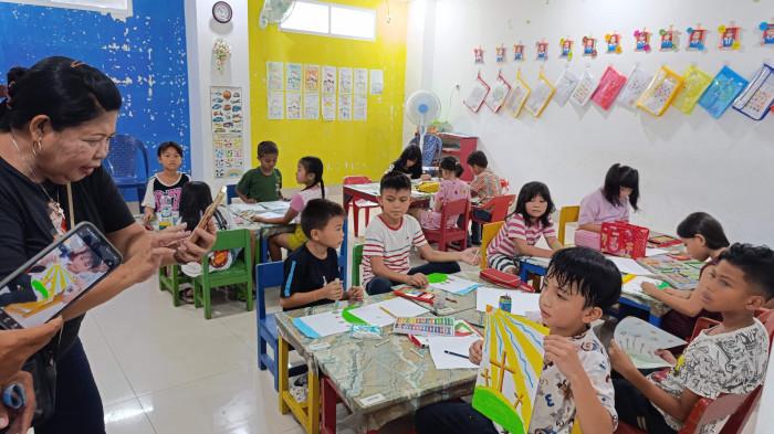 PASKAH - Lomba menghias telur Paskah, menggambar dan mewarnai GMIM Imanuel Bahu