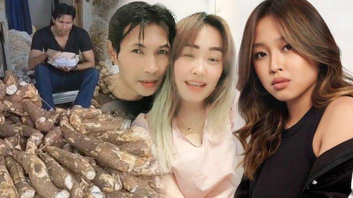 Michelle Ashley (kanan), Pinkan Mambo dan Arya Khan (tengah). Respon anak Pinkan Mambo ibunya nikah lagi dengan penjual singkong, Michelle Ashley tak merestui