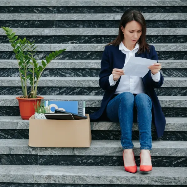 midlife woman fired from job