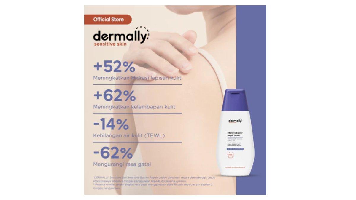 Ilustrasi manfaat Dermally Intensive Barrier Repair Lotion