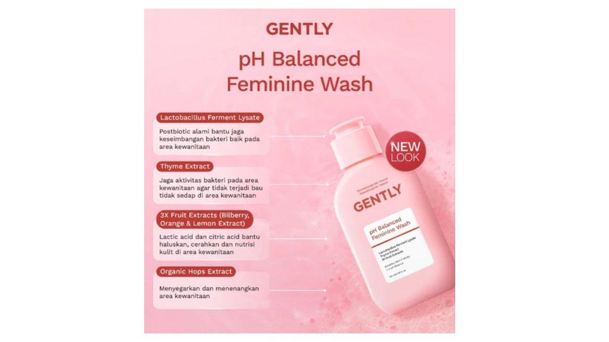 Ilustrasi kandungan utama GENTLY Mamacare pH Balanced Feminine Wash