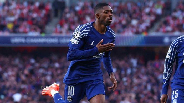 SELEBRASI - Selebrasi Ousmane Dembele (PSG) saat cetak gol ke gawang Arsenal di leg pertama semifinal Liga Champions 2024/2025 di Stadion Emirates, Rabu (30/4/2025) dini hari WIB. (Foto diunduh dari Instagram PSG - 30/4/2025)