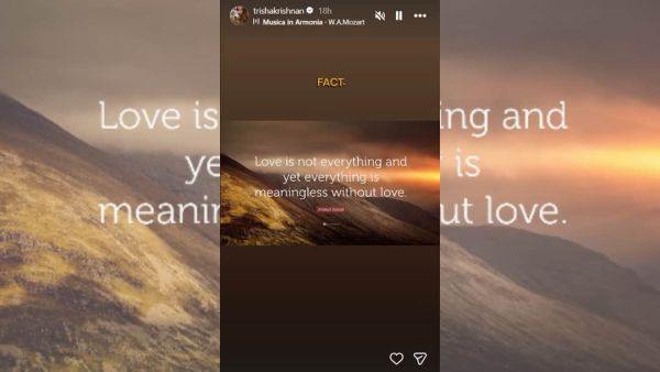 (Image Source: Instagram/@trishakrishnan)