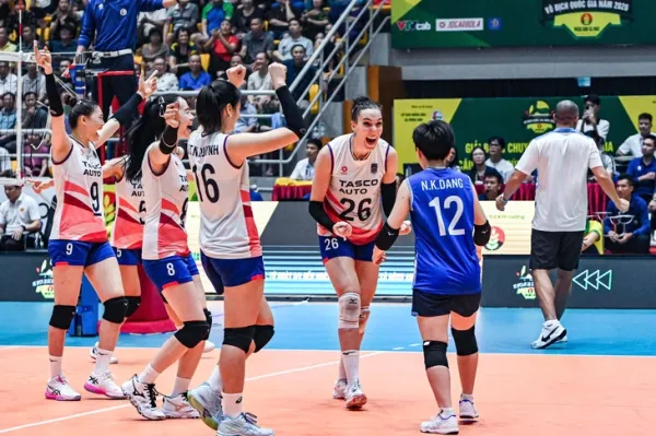 Tân binh Hà Nội tạo địa chấn ngày mở màn Giải bóng chuyền vô địch quốc gia - Ảnh 1.