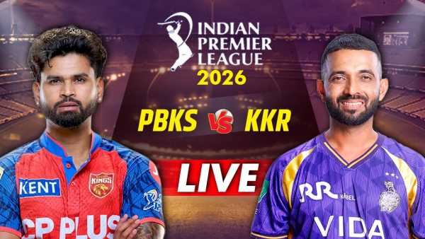 IPL 2026 KKR vs PBKS Live Score: Kolkata won the toss and chose batting, entry of new player in the team