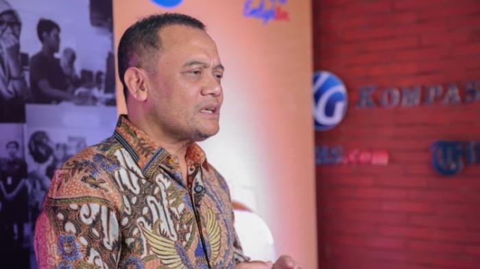 Gubernur Ahmad Luthfi menghadiri acara Peringatan HUT ke-10 Tribun Solo di Gedung Tribun News, Kota Surakarta, Selasa 7 April 2026.