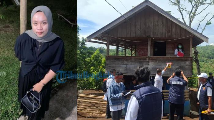 KEMATIAN GITA FITRI - Kolase foto Gita Fitri Ramadhani, 25 tahun (kiri) dan pondok kebun milik MK di Kebun Pepaya Talang Sawah (kanan). Hubungan MK dan Gita Fitri terungkap, korban temui tersangka di kebun pepaya pada malam hari (3/2/2026).