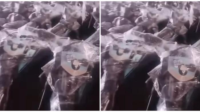 MOTOR SPPG - Video di media sosial memperlihatkan sepeda motor listrik yang diduga akan digunakan untuk keperluan program Makan Bergizi Gratis.