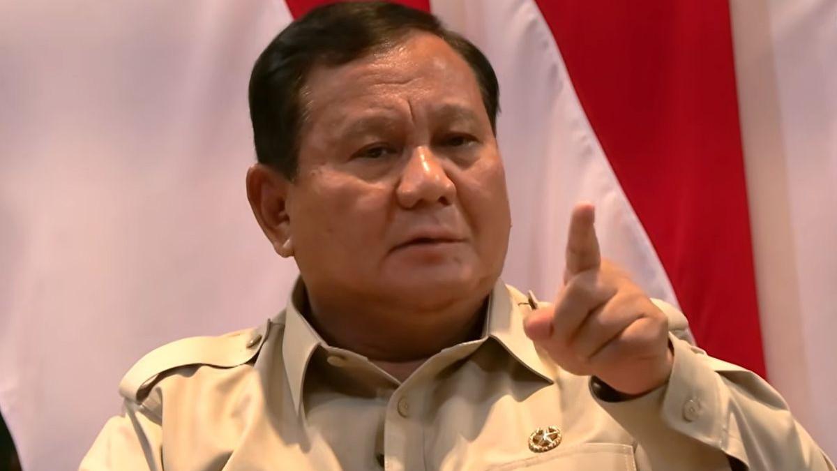 KASUS VIRAL - Presiden Prabowo saat mengomentari kasus penyiraman air keras aktivis Andrie Yunus.
