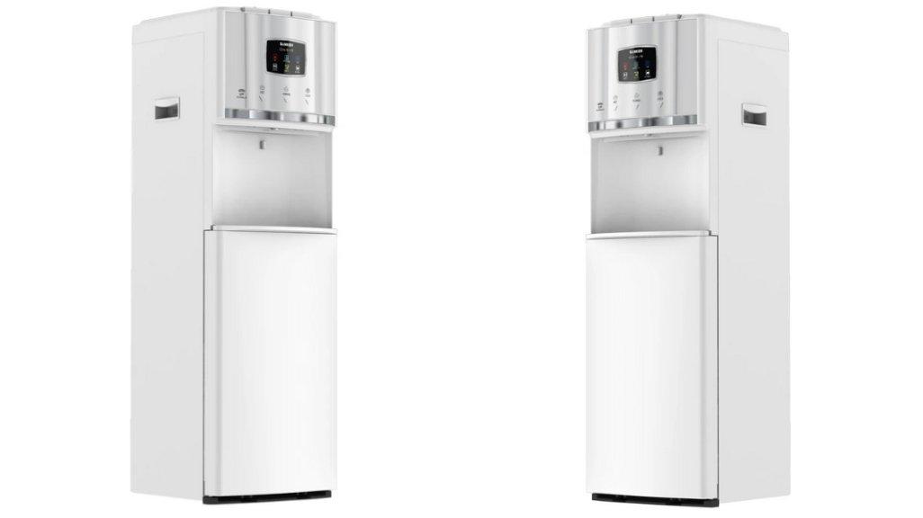 Sanken Dispenser Galon Bawah HWD-L130SS-WH Oasis Stainless Steel.