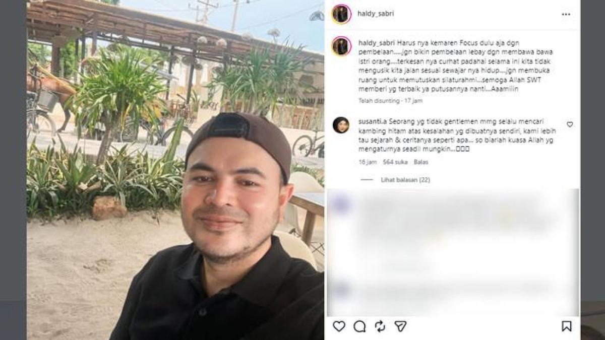 HALDY SABRI - Haldy Sabri tak terima istrinya, Irish Bella kembali disindir Ammar Zoni soal perceraiannya saat pembacaan pledoi di pengadilan kasus narkoba.