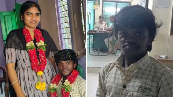 Didn't see height, religion or appearance... Unique love story of a beautiful Muslim bride who married a tiny groom.