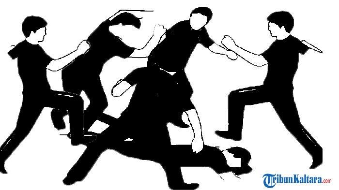 ILUSTRASI - Pengeroyokan. (Kolase TribunKaltara.com)