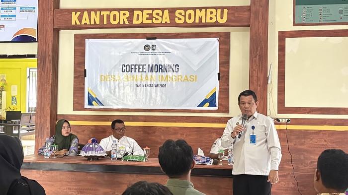 Imigrasi Sulawesi Tenggara Coffee Morning di Desa Sombu Wakatobi