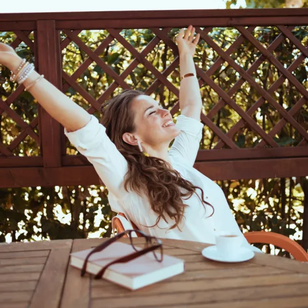 woman trying to maintain her privacy by going on a digital detox