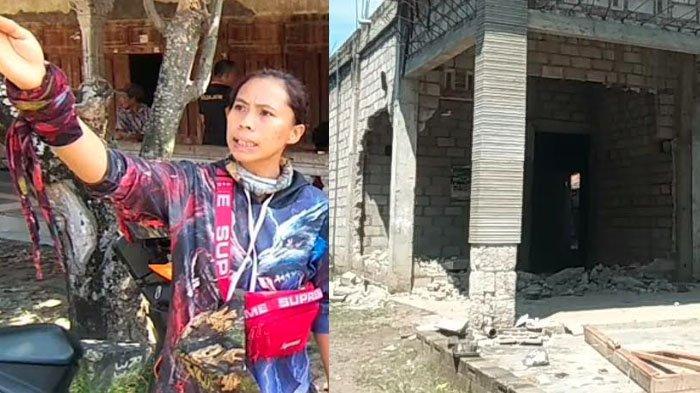 TKW Siti robohkan rumah seusai dicerai sepihak suami.