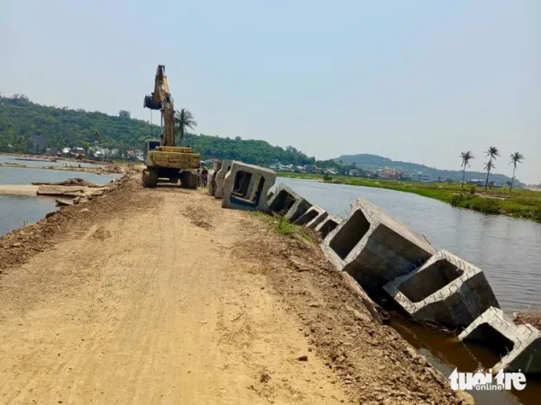 đê ngăn mặn - Ảnh 2.
