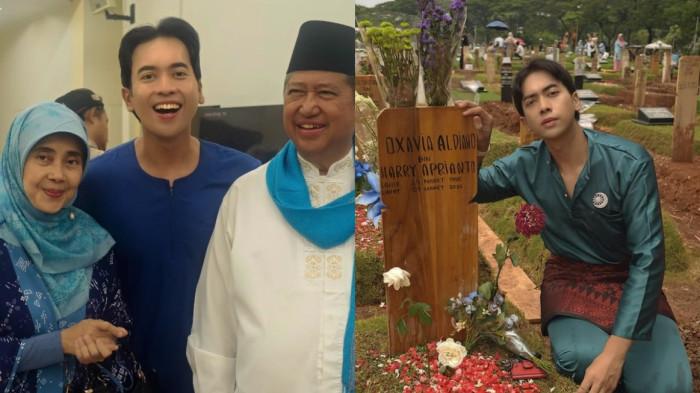 TUAI CIBIRAN - Potret Egi Fazri bersama orang tua mendiang Vidi Aldiano dicapture Minggu (5/4/2026). Sesumbar obati rindu fans pada sosok Vidi Aldiano, postingan Egi justru banjir cibiran.