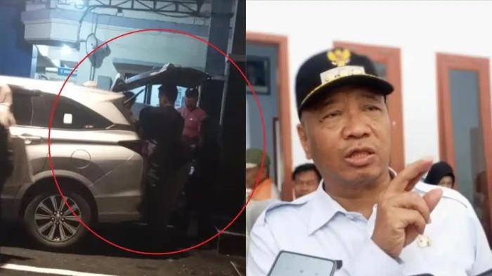 OTT KPK - Mobil personel KPK tiba di Mapolres Tulungagung membawa pejabat dan dokumen dalam Operasi Tangkap Tangan (OTT), Jumat (10/4/2026) malam. (kanan) Bupati Tulungagung Gatut Sunu   turut terjaring OTT. Bupati dan 12 orang sudah dibawa ke gedung KPK Sabtu (11/4/2026)