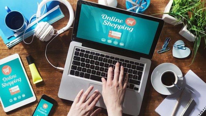 Ilustrasi belanja lewat online