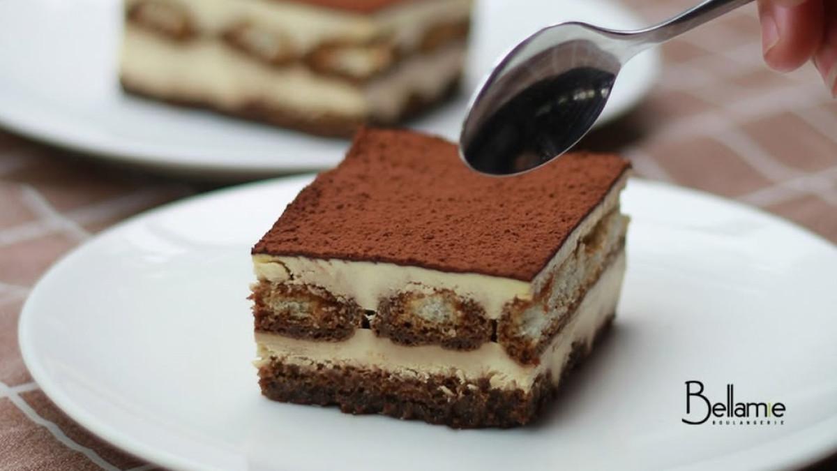 Bellamie Boulangerie, satu tiramisu cake enak di Bandung yang lagi viral.