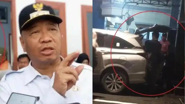 OTT KPK - Mobil personel KPK tiba di Mapolres Tulungagung membawa pejabat dan dokumen dalam Operasi Tangkap Tangan (OTT), Jumat (10/4/2026) malam. (kanan) Bupati Tulungagung Gatut Sunu turut terjaring OTT. 
