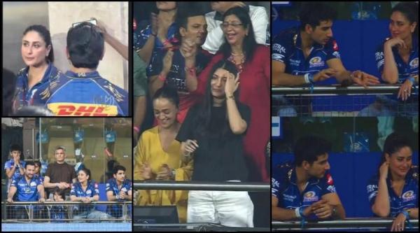 MI vs RCB: करीना कपूरने इब्राहिमशी गप्पा मारल्या, सैफ अली खान, जेह-तैमूरसोबत मॅच एन्जॉय केली; अनुष्का शर्मा दिसली