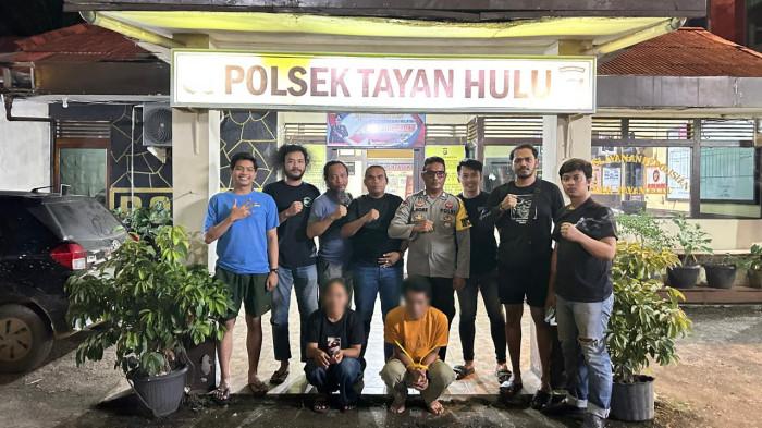 AMANKAN TERSANGKA - Polsek Tayan Hulu amankan tersangka kasus sabu, Sabtu 11 April 2026 malam. Penangkapan dilakukan di dua lokasi berbeda dalam rentang waktu yang berdekatan pada sore hingga petang hari.
