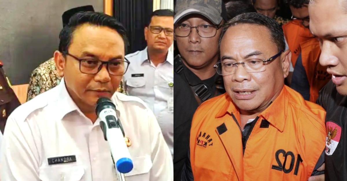 PLT BUPATI PATI - Wakil Bupati Risma Ardhi Chandra memberikan keterangan setelah menerima SK Penugasan sebagai Plt Bupati Pati dari Wakil Gubernur Jawa Tengah Taj Yasin Maimoen di Pendopo Kabupaten Pati, Rabu (21/1/2026). rlebih dahulu. TribunJateng.com/Mazka Hauzan Naufal