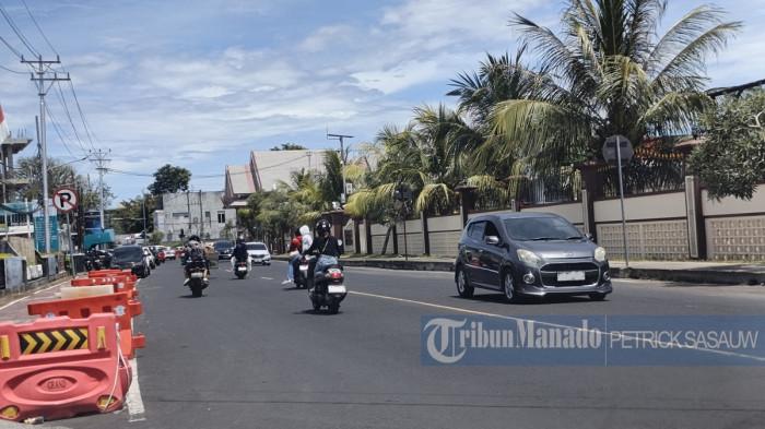 Pantauan di Depan Mapolda Sulut, Jl. Bethesda, Kec. Sario, Kota Manado