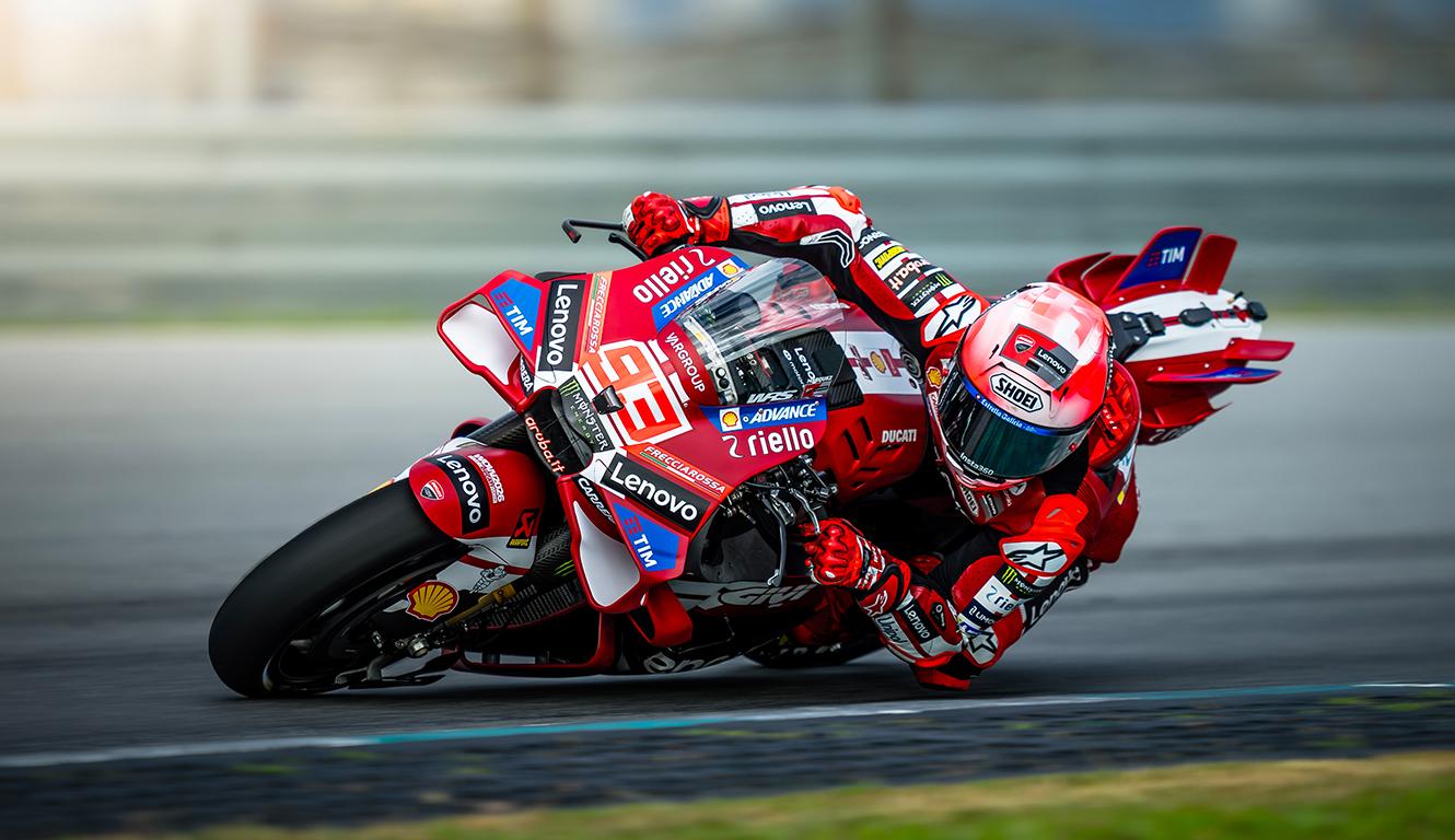 MARC MARQUEZ - Pembalap Ducati Lenovo asal Spanyol, Marc Marquez, ketika beraksi dalam agenda tes MotoGP 2026 Sepang di Sirkuit Sepang, Malaysia, pada 5 Februari 2026. (Foto: Ducati Lenovo)