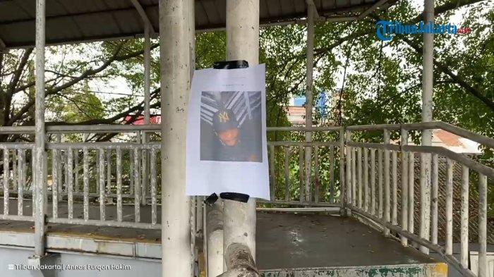 Foto pelaku pencurian kabel yang disebar warga di JPO di kawasan Lenteng Agung, Jagakarsa, Jakarta Selatan, Rabu (15/4/2026).