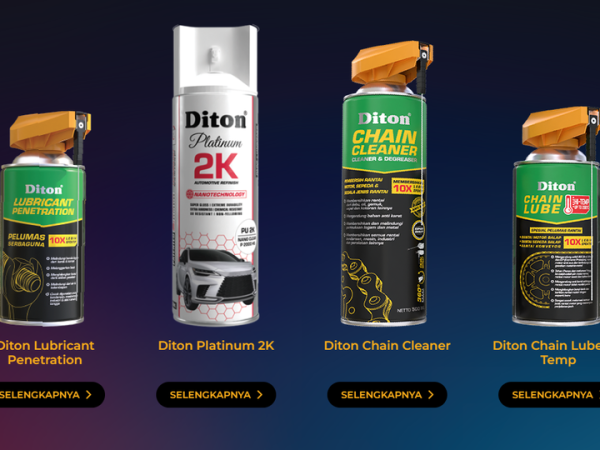 Bukan cuma cat semprot, kini Diton juga hadirkan berbagai produk perawatan kendaraan 
