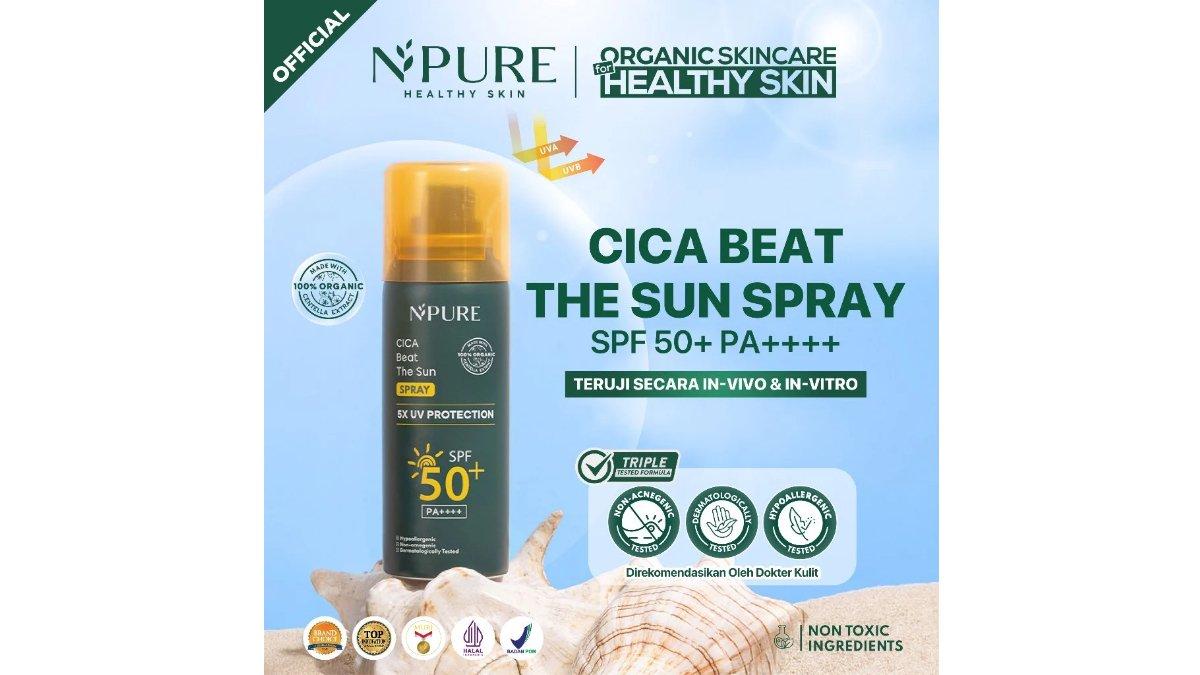 NPURE Sunscreen Spray Cica (Centella) Beat The Sun SPF 50