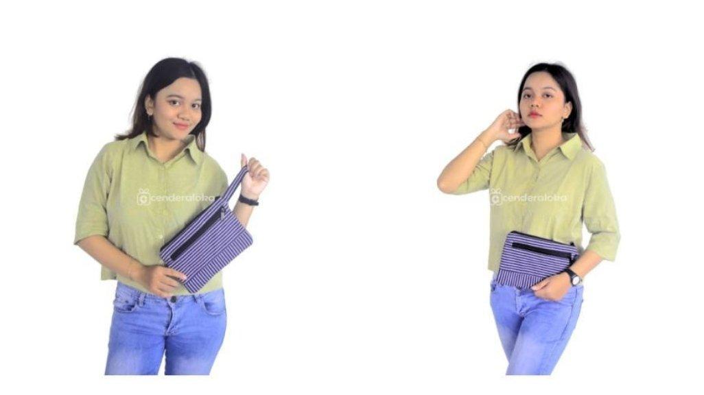 Pouch Lurik ATBM Biru