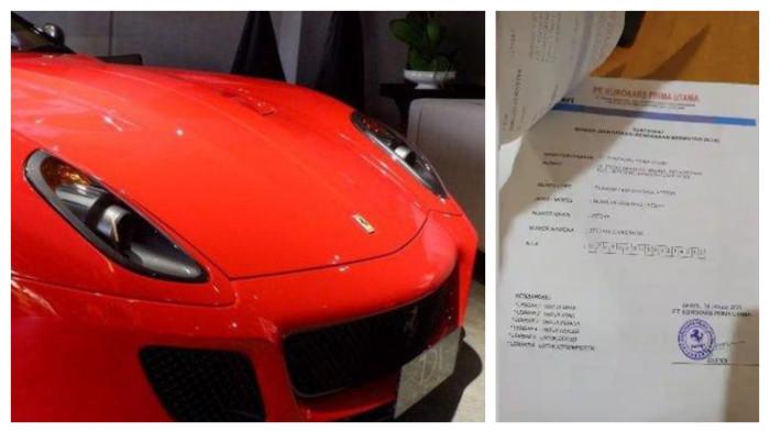 GURU BELI FERARRI - Ilustrasi mobil Ferrari. Dokumen pembelian Ferrari seharga Rp 4,2 miliar yang mencatut identitas seorang guru honorer di Kuningan. Pengakuan guru honorer di Kuningan soal identitas dicatut hingga ditawari uang Rp 5 juta oleh orang tak dikenal hingga bisa beli Ferrari Rp 4,2 miliar.