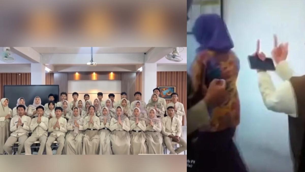 SISWA HINA GURU - Video mengolok-olok guru jadi viral, satu kelas di SMAN 1 Purwakarta buat video meminta maaf