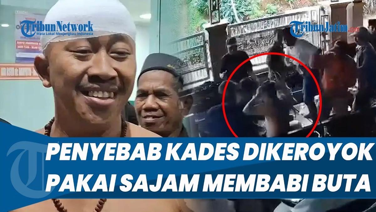 KADES DIBACOK - Awalnya dikira tamu, belasan orang justru menyerang Kades Pakel dengan senjata tajam di rumahnya. Polisi mengungkap dugaan pemicu berasal dari cekcok sehari sebelumnya di acara pengajian.
