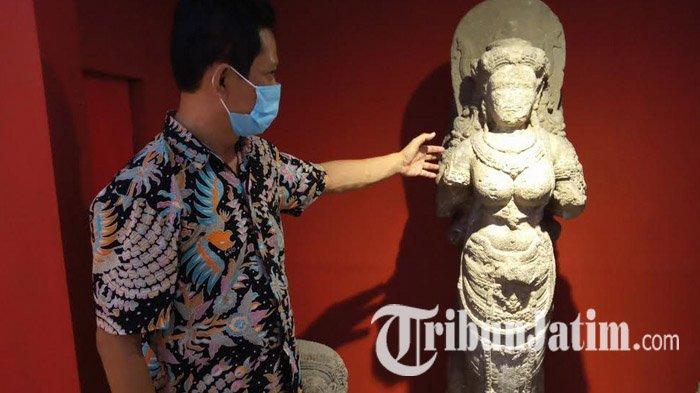 Patung Dewi Parwati, salah satu koleksi Museum Wajakensis Tulungagung yang tidak diketahui lokasi penemuan dan tahunnya, Selasa (24/11/2020).
