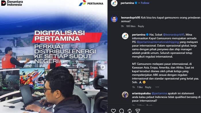 KAPAL PERTAMINA DI SELAT HORMUZ: Pihak Pertamina akhirnya respon soal viral semua kru Kapal Gamsunoro adalah orang India. Begini nasib kapal tersebut di Selat Hormuz.